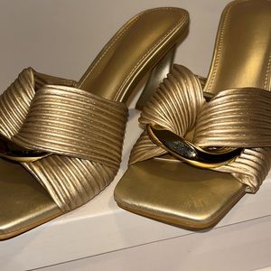 Gold heels